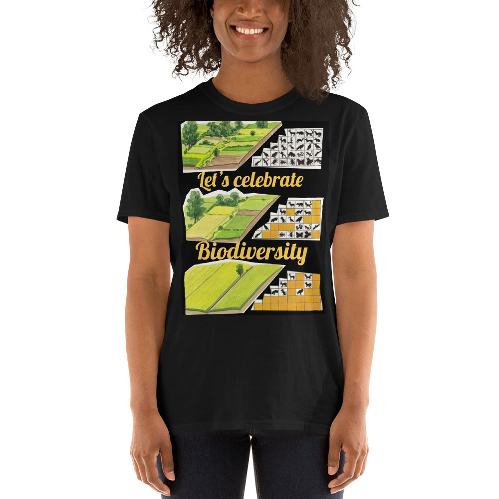 Motiv: CELEBRATE BIODIVERSITY ! Kurzarm-Unisex-T-Shirt