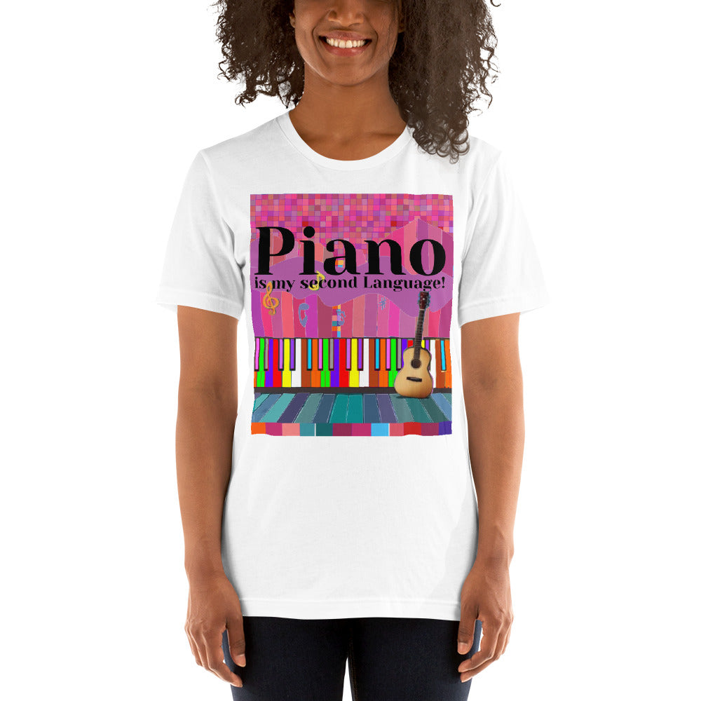 PIANOPLAYING : Kurzärmeliges Unisex-T-Shirt