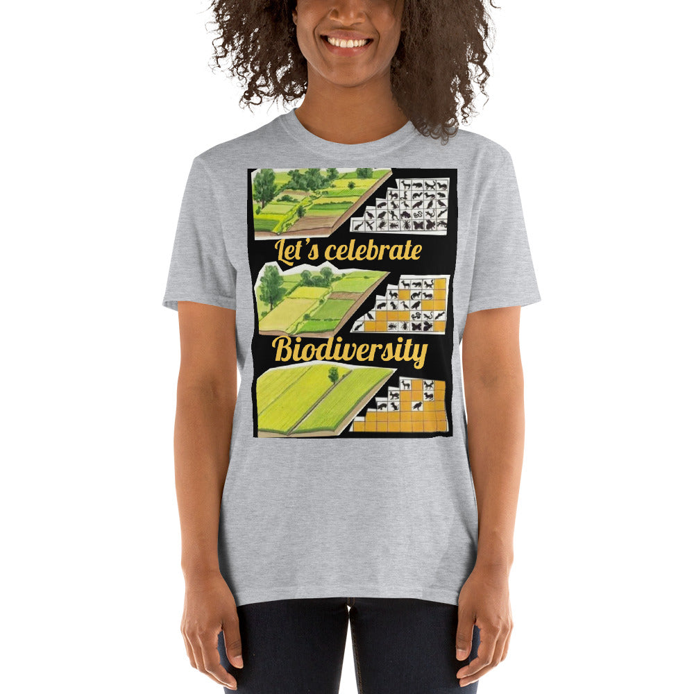 Motiv: CELEBRATE BIODIVERSITY ! Kurzarm-Unisex-T-Shirt